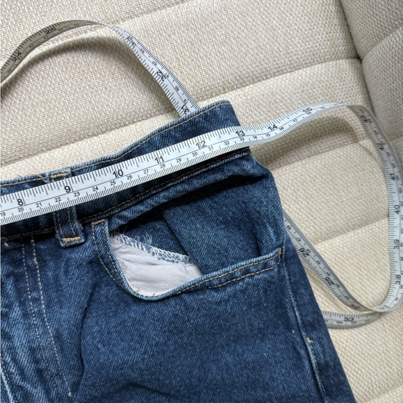 American Apparel Blue Denim Shorts - Picture 3 of 5